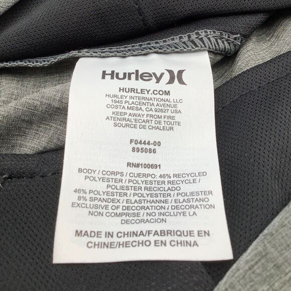 Hurley Mens Phantom Modern Fit Shorts Grey Size 32 (Actual 34) NWT - Picture 12 of 13